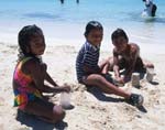 Roatan Children at the Beach